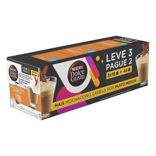 Pack Mochaccino em Cápsula Canela Nescafé Dolce Gusto Caixa 825g Leve 3 Pague 2 - Imagem em destaque