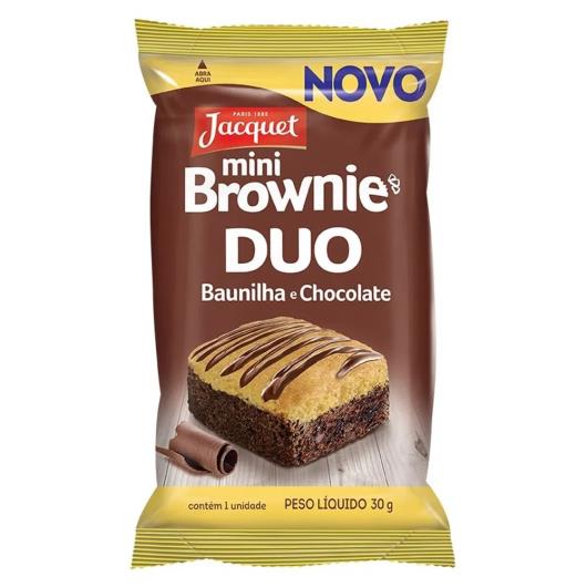 Bolo mini Jacquet brownie baunilha e chocolate 30g - Imagem em destaque