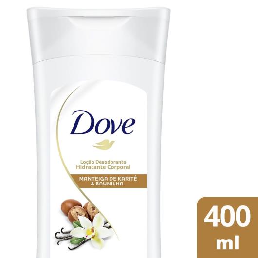 Loção Desodorante Hidratante Corporal Dove Manteiga de Karité e Baunilha 400ml - Imagem em destaque