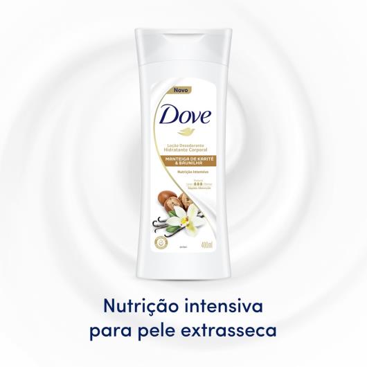 Loção Desodorante Hidratante Corporal Dove Manteiga de Karité e Baunilha 400ml - Imagem em destaque