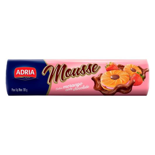 Biscoito Adria mousse morango com chocolate 130g - Imagem em destaque