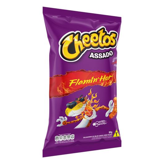 Salgadinho De Milho Flamin Hot Picante Elma Chips Cheetos Pacote 90G - Imagem em destaque