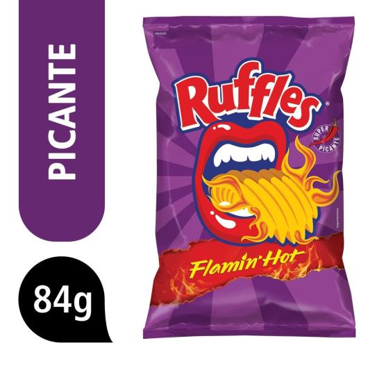 Batata Frita Ondulada Flamin Hot Picante Elma Chips Ruffles Pacote 84G - Imagem em destaque