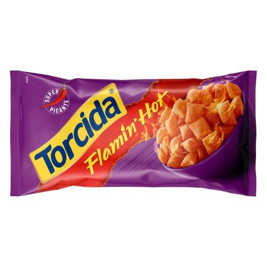 Salgadinho De Trigo Flamin Hot Picante Torcida Pacote 100G - Imagem em destaque
