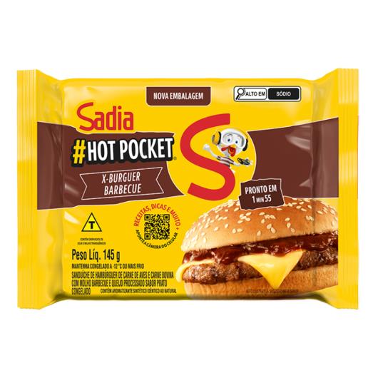 Sanduíche Congelado X-Burguer Barbecue Sadia Hot Pocket Pacote 145g - Imagem em destaque