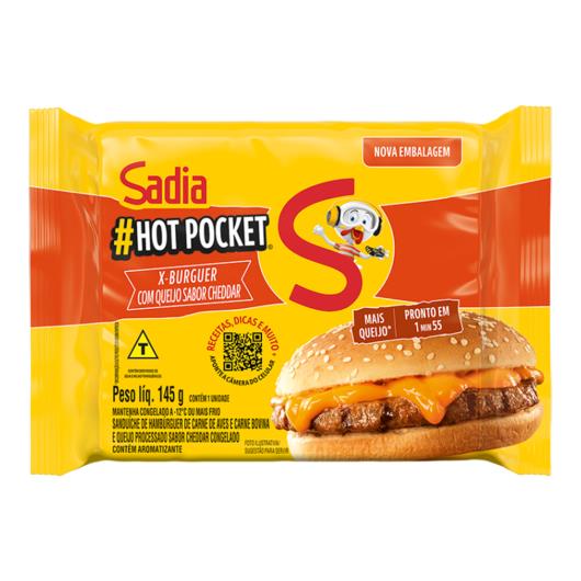 Sanduíche Congelado X-Cheddar Cremoso Sadia Hot Pocket Pacote 145g - Imagem em destaque