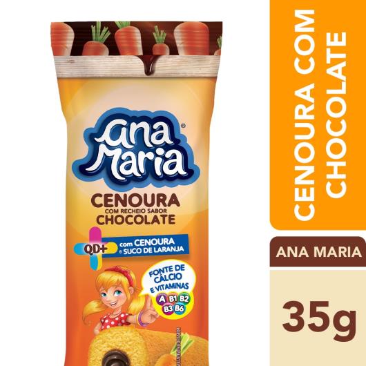 Bolinho Ana Maria QD+ Cenoura 35g - Sonda Supermercado Delivery