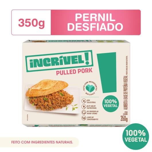 Pernil Desfiado Incrível! Pulled Pork 100% Vegetal 350g - Imagem em destaque