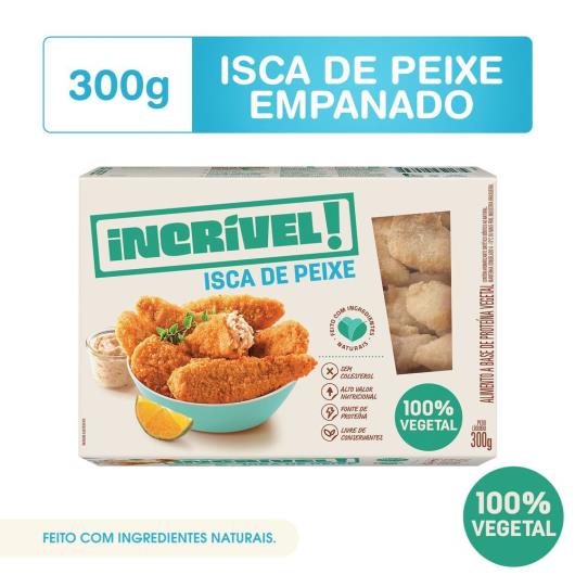 Isca de Peixe Incrível! 100% Vegetal 300g - Imagem em destaque