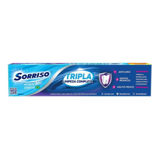 Creme Dental Tripla Limpeza Completa Sorriso 120g Leve Mais Pague Menos - Imagem em destaque