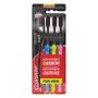Escova Dental Macia Infusão de Carvão Colgate Slim Soft Black 4 Unidades