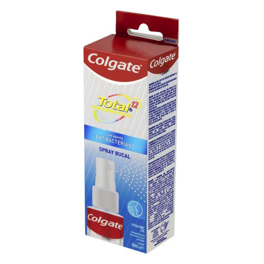 Enxaguante Bucal Antibacteriano Spray Zero Álcool Extra Mint Colgate Total 12 Caixa 60ml - Imagem em destaque