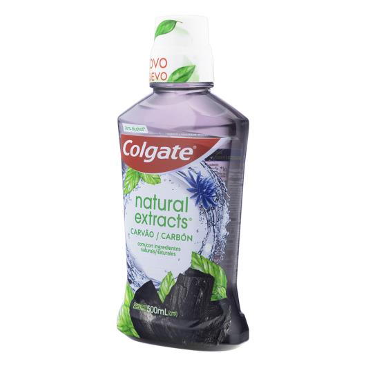 Enxaguante Bucal Carvão Zero Álcool Colgate Natural Extracts Frasco 500ml - Imagem em destaque