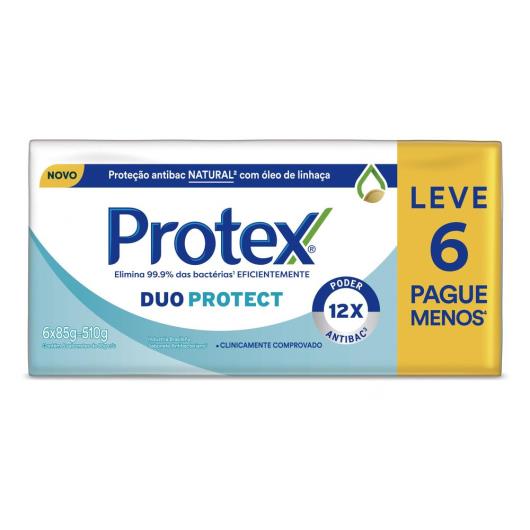 Sabonete Antibacteriano em Barra Protex Duo Protect 6 unidades de 85g cada - Imagem em destaque