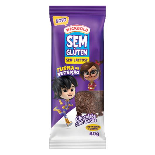 Mini Bolo chocolate com gotas de chocolate sem glúten Wickbold 40g - Imagem em destaque