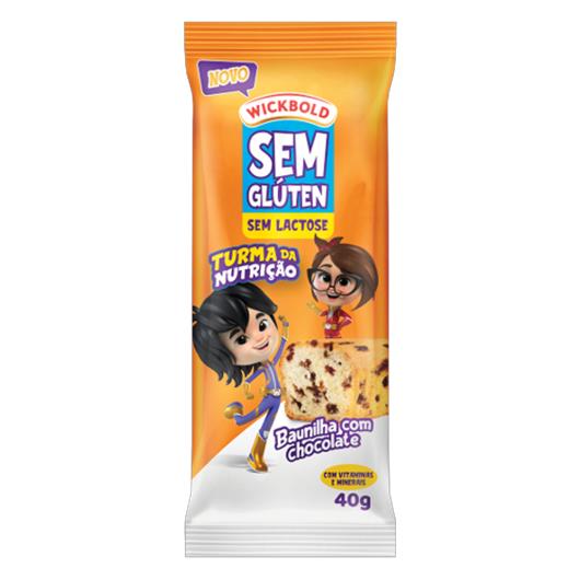 Mini Bolo Wickbold baunilha com chocolate sem glúten 40g - Imagem em destaque