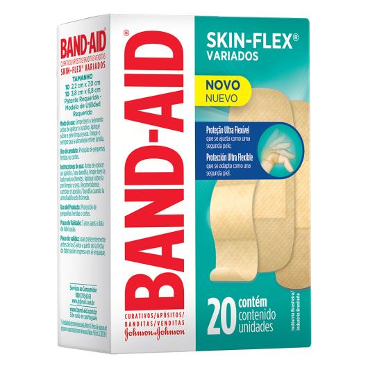 Curativo Band Aid skin flex c/ 20 unids - Imagem em destaque