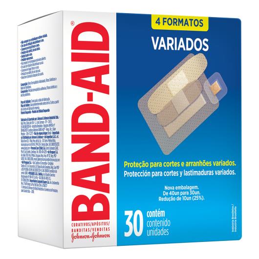 Curativo Band Aid variados c/ 30 unids - Imagem em destaque
