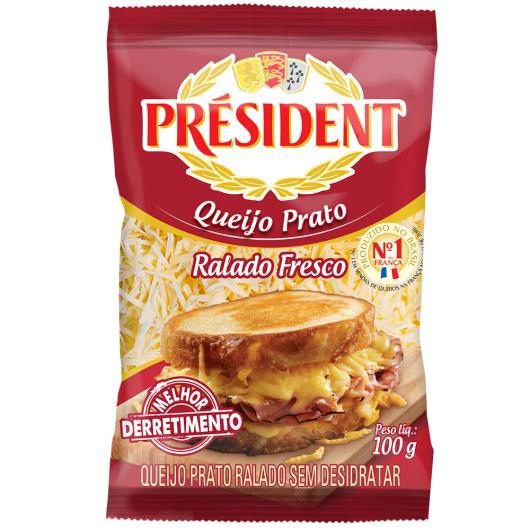 Queijo Prato Ralado Fresco Président 100g - Imagem em destaque