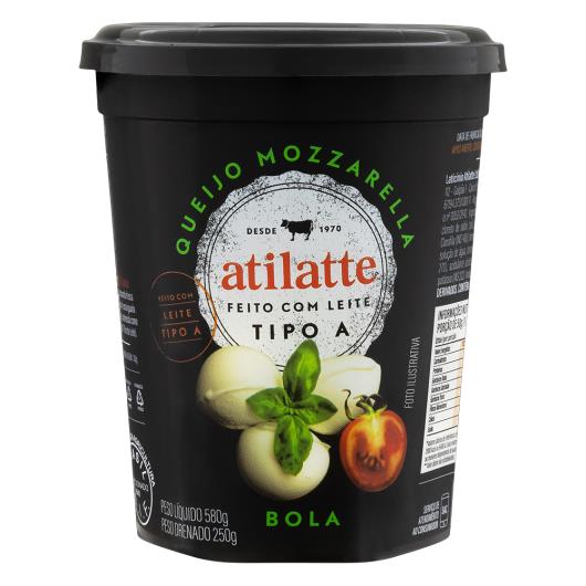 Queijo mussarela Atilatte bola Pote 250g - Imagem em destaque