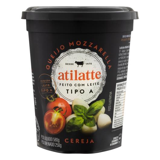 Queijo mussarela Atilatte cereja Pote 250g - Imagem em destaque