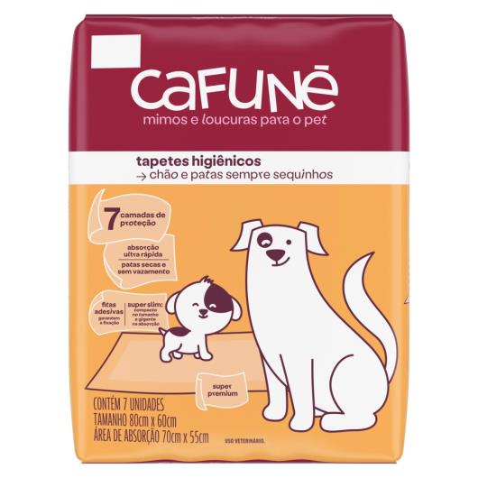 Tapete higiênico Cafuné para cães c/ 7 unids - Imagem em destaque