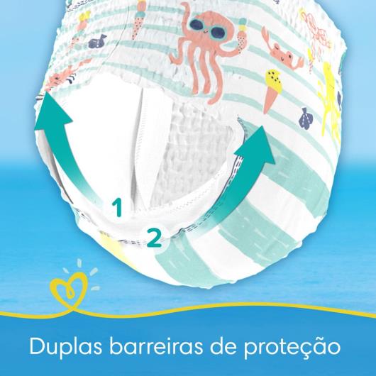 Fralda Descartável Infantil Pampers Splashers P-M Pacote 12 Unidades - Imagem em destaque