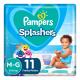 Fralda Descartável Infantil Pampers Splashers M-G Pacote 11 Unidades - Imagem 7500435157520-(1).jpg em miniatúra