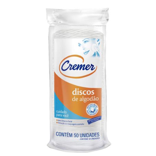 Algodão em discos Cremer 50 unids - Imagem em destaque