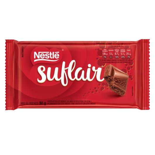 Chocolate SUFLAIR ao Leite 80g - Imagem em destaque