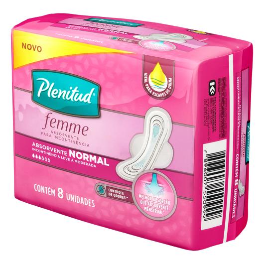 Absorvente com Abas Normal Plenitud Femme Pacote 8 Unidades - Imagem em destaque