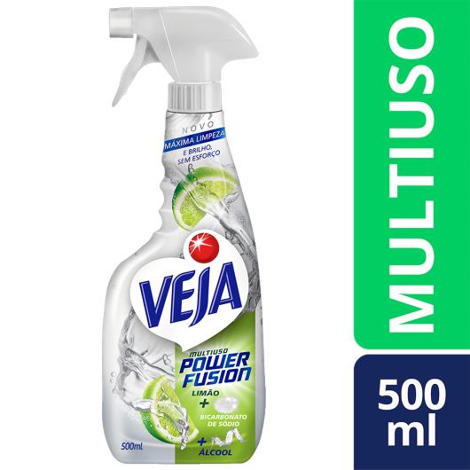 Limpador Multiuso Veja Power Fusion Limão Gatilho 500ml - Imagem em destaque