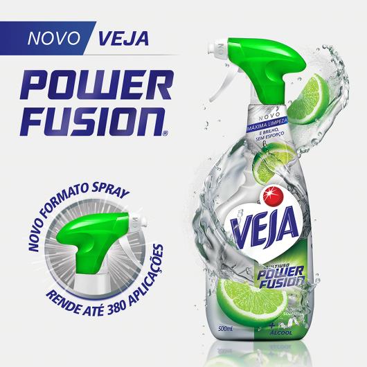 Limpador Multiuso Veja Power Fusion Limão Gatilho 500ml - Imagem em destaque