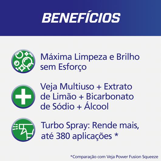 Limpador Multiuso Veja Power Fusion Limão Gatilho 500ml - Imagem em destaque