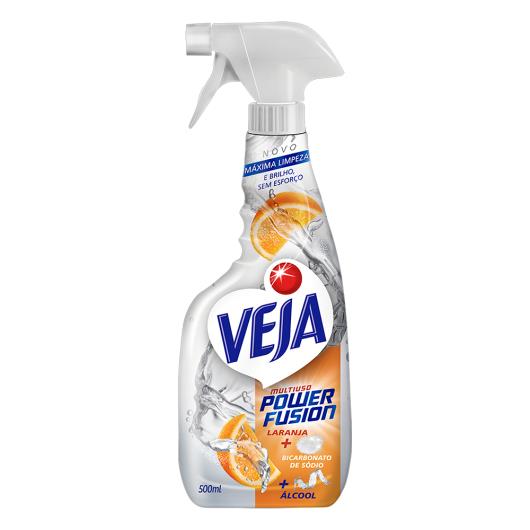 Limpador Veja Power Fusion multiuso laranja gatilho 500ml - Imagem em destaque