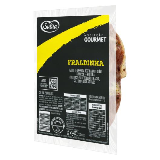 Fraldinha Suína Resfriada Temperada sem Osso Sulita Seleção Gourmet 800g - Imagem em destaque