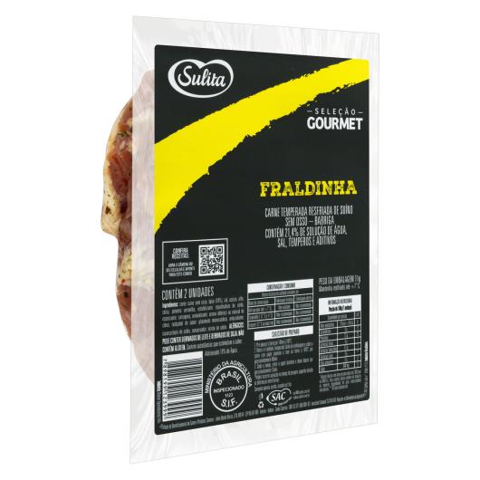 Fraldinha Suína Resfriada Temperada sem Osso Sulita Seleção Gourmet 800g - Imagem em destaque