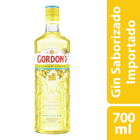 Gin London Dry Sicilian Lemon Gordon's Garrafa 700ml - Imagem em destaque