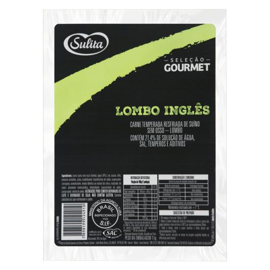 Lombo Suíno Resfriado Temperado Inglês sem Osso Sulita Seleção Gourmet 800g - Imagem em destaque