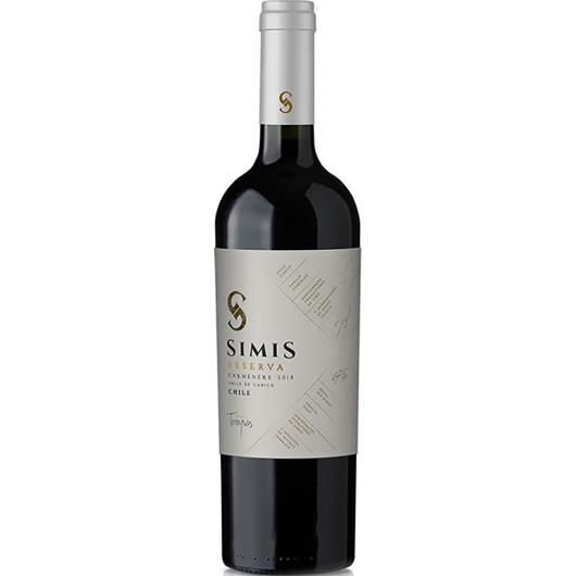 Vinho chileno tinto seco Simis Reserva carmenere 750ml - Imagem em destaque