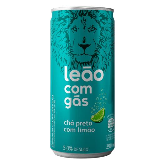 Bebida Gaseificada Chá Preto com Limão Leão Lata 290ml - Imagem em destaque