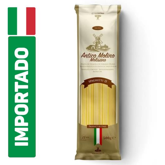 massa italiana antico molino spaghetti nº15 500g - Imagem em destaque