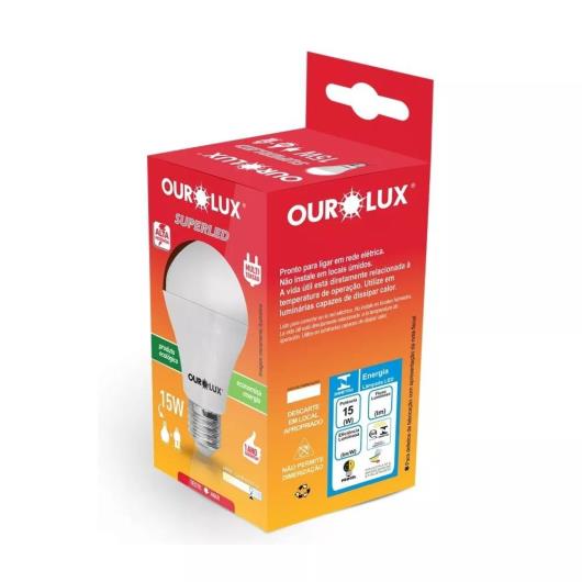 Lâmpada superled Ourolux 15w 6500k unidade - Imagem em destaque