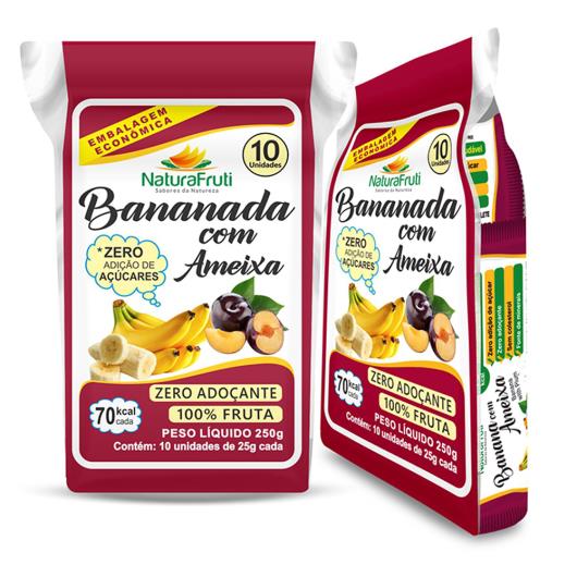 Bananada Naturafruti com ameixa Zero Açúcar 250g - Imagem em destaque