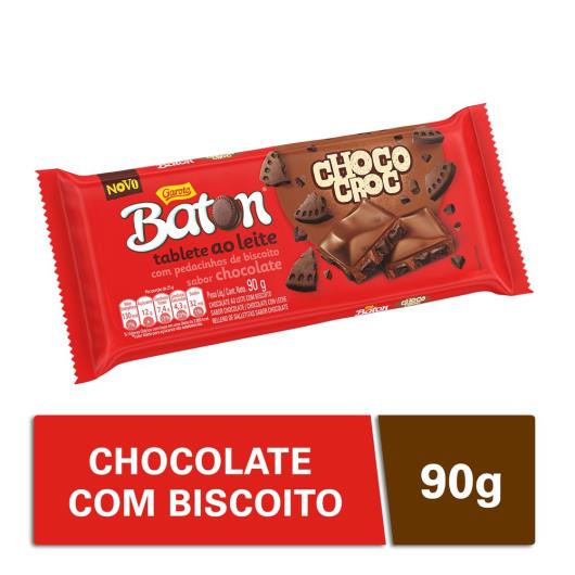 Chocolate GAROTO BATON Choco Croc Tablete 90g - Imagem em destaque