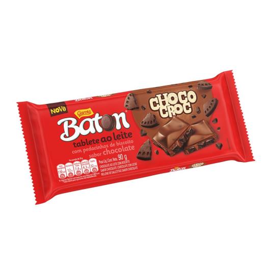 Chocolate GAROTO BATON Choco Croc Tablete 90g - Imagem em destaque