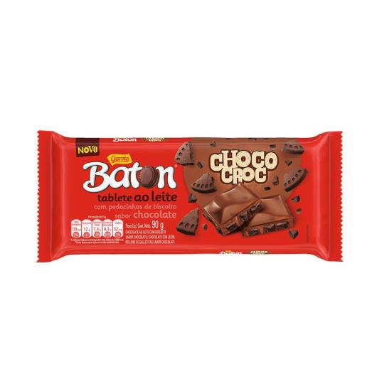 Chocolate GAROTO BATON Choco Croc Tablete 90g - Imagem em destaque