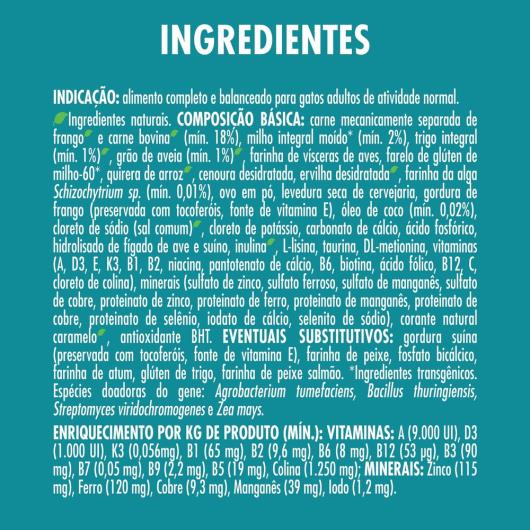 Ração PURINA ONE Gatos Adultos Frango e Carne 500g - Imagem em destaque