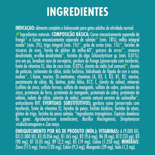 Ração PURINA ONE Gatos Adultos Frango e Salmão 500g - Imagem em destaque