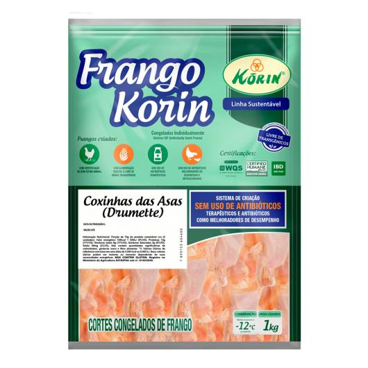 Coxinha da asa frango Korin sem transgênicos 1kg - Imagem em destaque